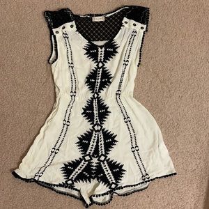 Altar’d State Black & White Romper